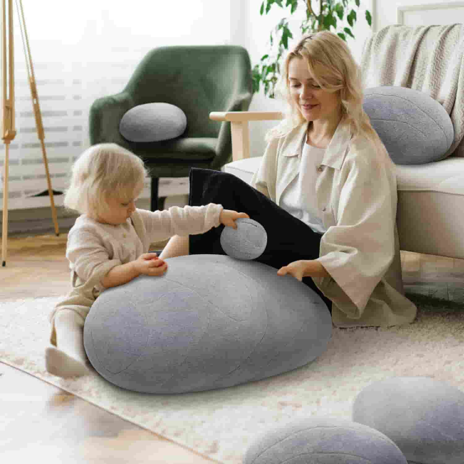 The Pebble Rock Pillow- FREE shipping