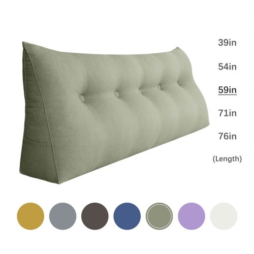WOWMAX Linen Blend Wedge Pillow